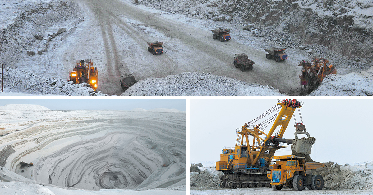 mtusolutions's tweet image. In the Jubilejny open-cast mine in Siberia, diamonds are mined with the help of MTU-powered dump trucks - in icy cold and solitude. An impressive story from the permafrost. bit.ly/3ncOik0 #mtupower #extremeconditions #mining
