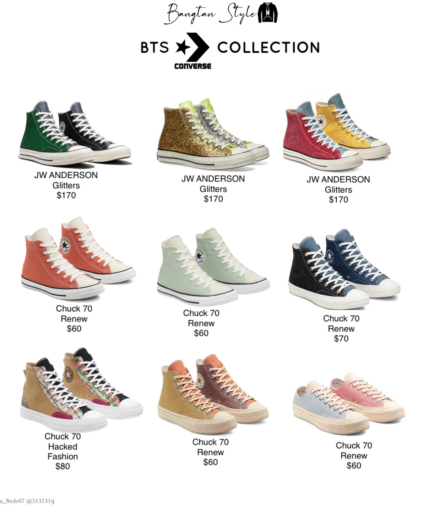 Converse high bts