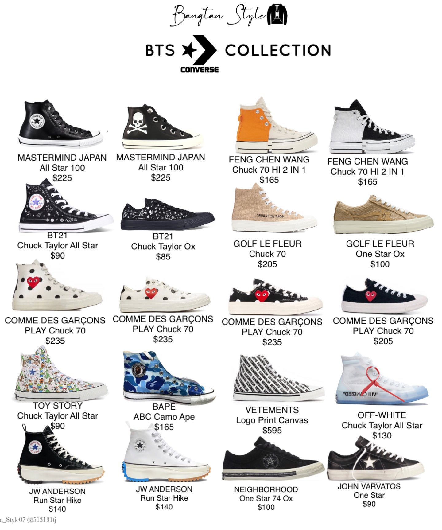 Jungkook converse clearance shoes