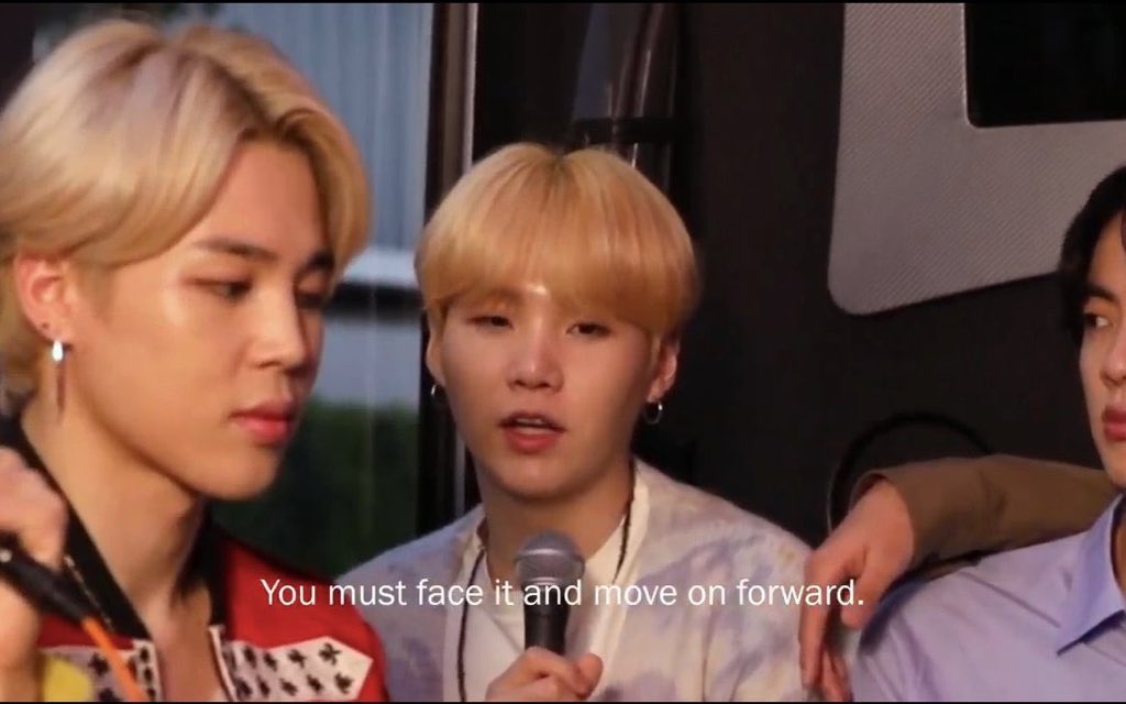 "You must face your inner shadows but resist becoming submerged into its depth." I love how yoongi is so wise with his words