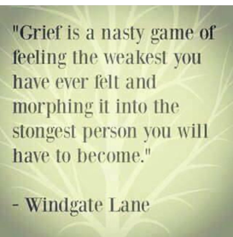 Often out of the pain and trauma of grief, we can find new strength to face our new life