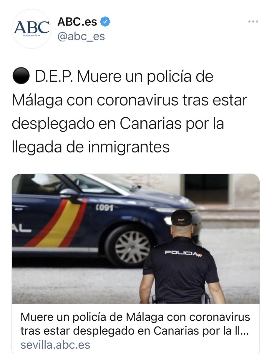 En medio de esta crisis sin precedentes, algunos medios de comunicación, intencionadamente, se dedican a señalar colectivos, a criminalizar. Muy preocupante @abc_es . El racismo es profundamente anti- democrático. Rectifiquen su irresponsabilidad.