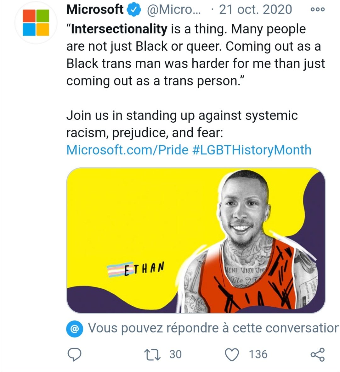 Microsoft en fait ici la promotion sur son Twitter.