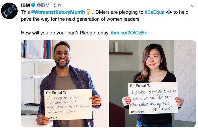 IBM est très excité de discuter d'intersectionnalité.