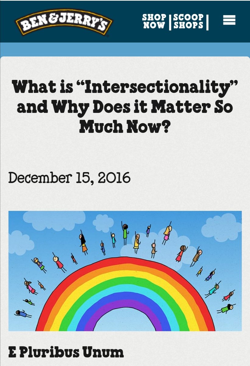 Ici Ben&Jerry nous explique ce qu'est l'intersectionnalité et pourquoi c'est important.