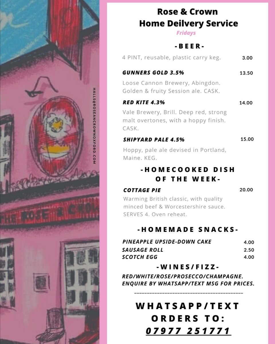 Delivering every Friday, from this Friday! Get in touch, thanks for all of your wonderful support thus far 🤝