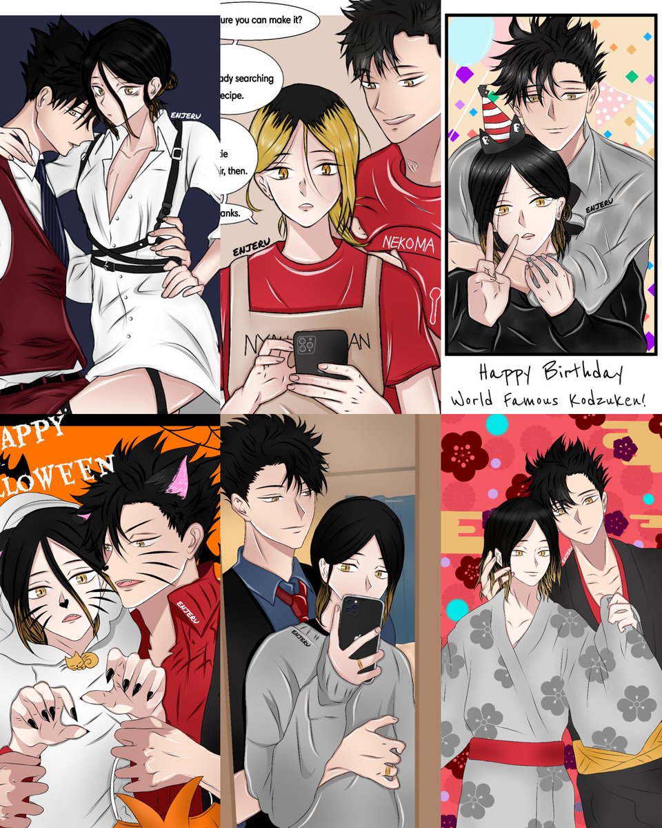 I'm so mad that I don't have any new fanarts for this special day. So I'm just going to drop some of my KuroKen fanarts. ?

#1月5日は黒研の日 