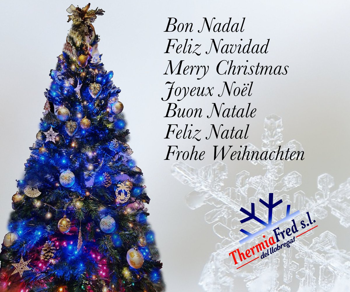 Us desitgem unes festes nadalenques molt especials, plenes d’amor, en aquest any tan atípic, i sobretot, que l’any vinent 2.021, vingui ple d’esperança per tothom !
  
#FamiliaThermiafred #somunequip #bonnadal #feliznavidad #buonnatale #merrychristmas #amor #navidad #christmas