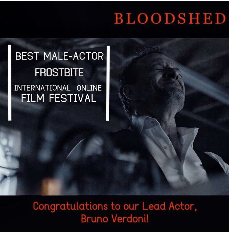 Congratulations babe! So well deserved!! #bloodshed #actor #bestactor #horrormovies #horrorfilm #frostbiteinternationalfilmfestival #frostbiteindiefest #horror #horrorshort #filmfestival #awardwinning #bestcinematography #horrorjunkie #indiehorror #indiehorrorfilm #canadianfilm