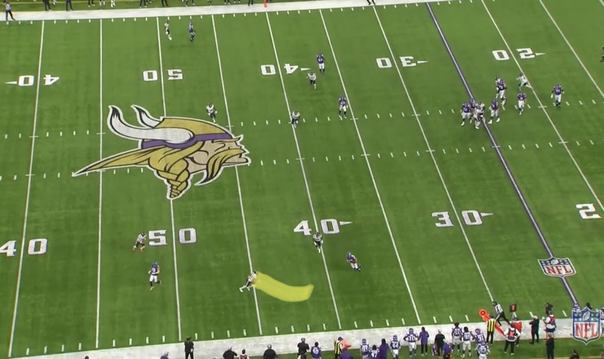 Last drive is Vildor progressing in zone piece I want him focused on. He has outside third in hurry up keep in front, drifts too much deep even tho he sees it again and let’s man OB...but...then