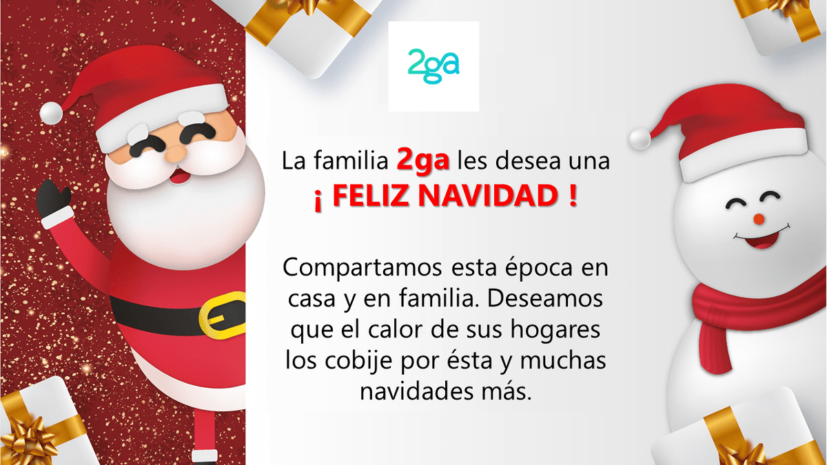 egixialatam's tweet image. Hoy debemos festejar de forma diferente a la habitual, pero no permitamos que sea un motivo para no tener una ¡Feliz Navidad!
#2gasesorias #2ga #Navidad #NocheBuena #FelizNavidad