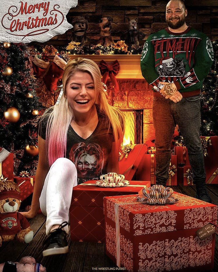 bcameron237's tweet image. Merry Christmas @AlexaBliss_WWE @WWEBrayWyatt