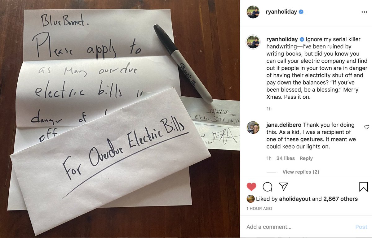 "If you've been blessed, be a blessing." Pass it on.