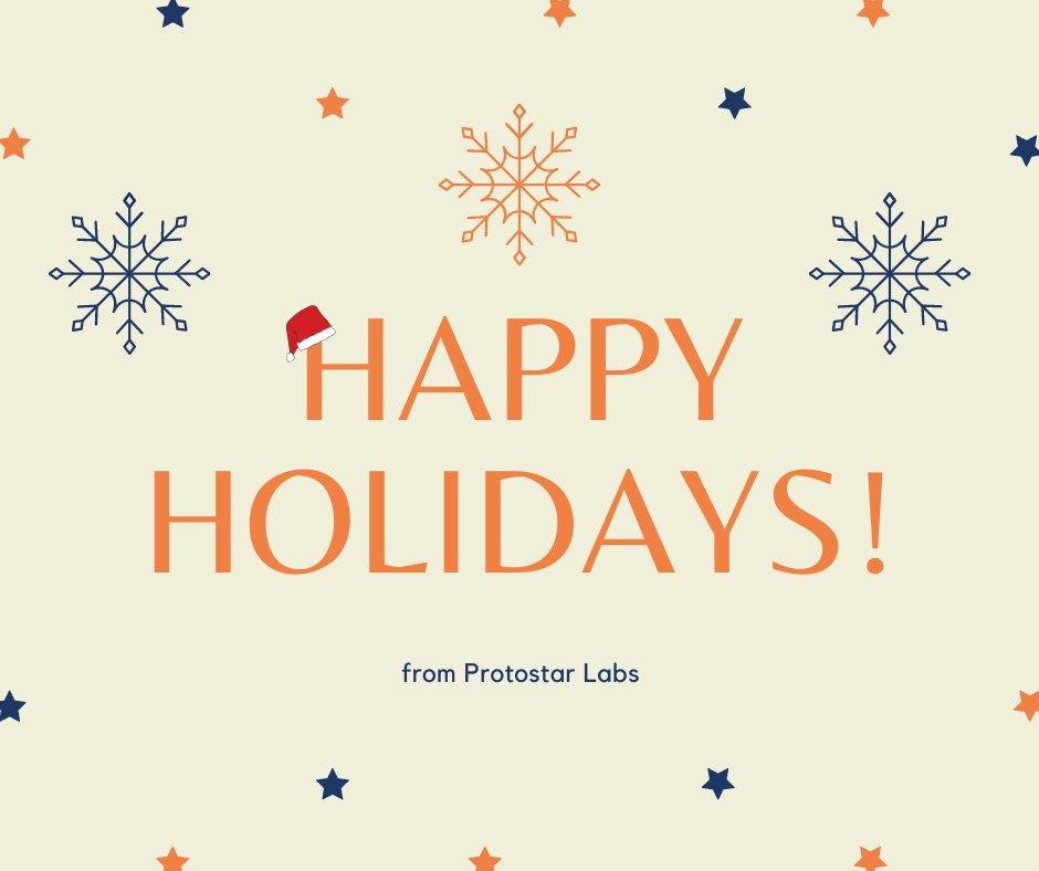 ProtostarAI's tweet photo. Protostar Labs team wishes you happy holidays and a prosperous and successful New Year. https://t.co/XmlTSbfTcx