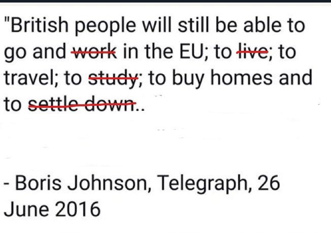 A Brexit deal stitched together at the eleventh hour the night before Christmas will come as a relief to many, but it is no cause for celebration

Let's remember the benefits Boris Johnson promised we'd have outside the EU, and what we're actually getting
#BrexitReality