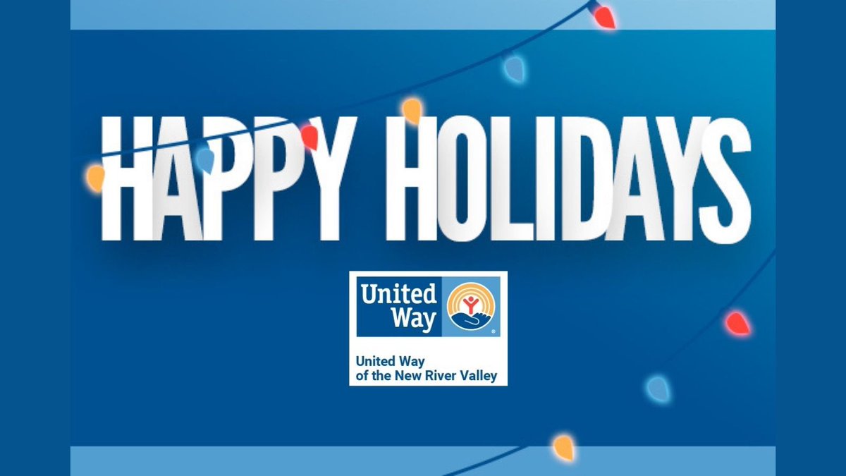 The support from our community has been tremendous this year. Despite the obstacles that stand before us, with your help we are ready to continue to change lives for the better!

United Way of the New River Valley
wishes you a wonderful holiday season!