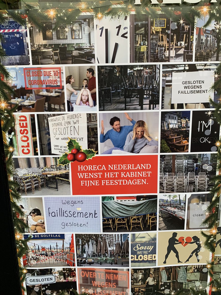 cafehetcollege's tweet photo. Dít is onze kerst. Onevenredig zwaar getroffen en gebroken wensen we iedereen fijne kerstdagen. #fijnefeestdagen @LodewijkA @NellekeVedelaar @JannieVisscher @MarijnissenL @Pietadema @gertjansegers @RuudvdVelden010 @estherouwehand @JanNagel007 @LianedenHaan @rivm @maartenvleeuwen https://t.co/4yo3vjRAPG