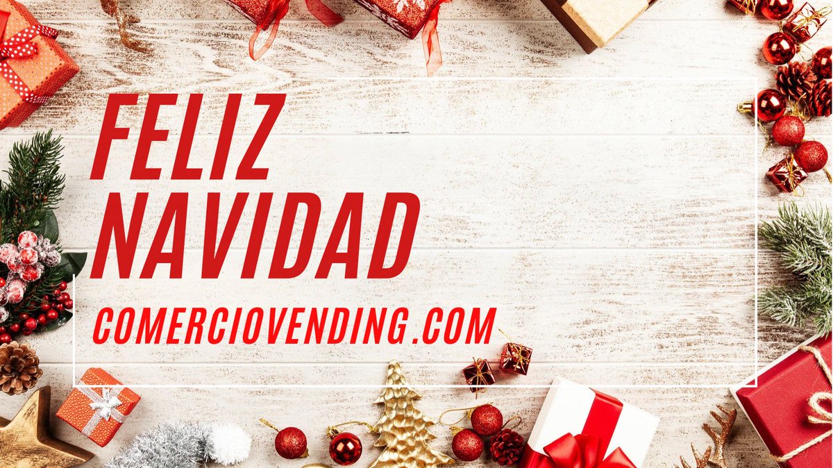 ¡Felices Fiestas a todos! Les desea el equipo de Comercio Vending 🎄✨