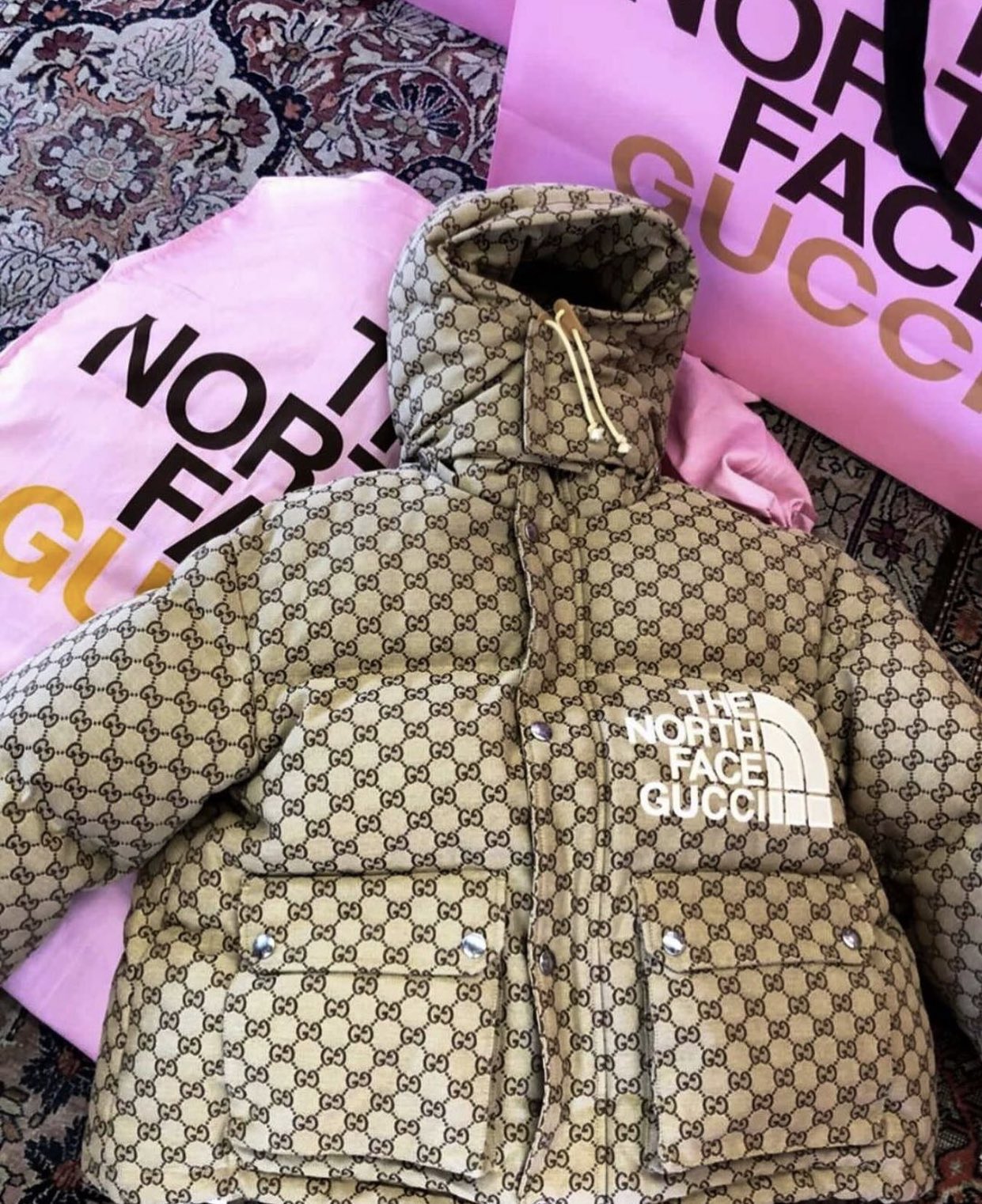 gilet gucci north face