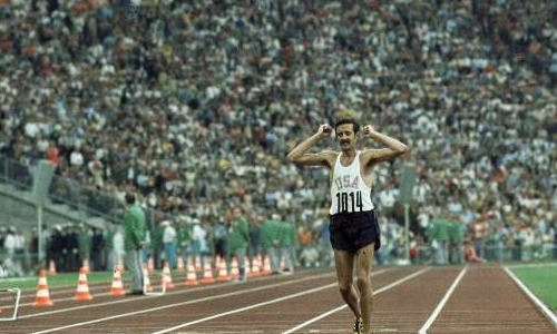 #154When Frank Shorter was doing his victory lap after winning gold the 1972 Marathon, rather unexpectedly he was jeeredPuzzled, he curtailed his celebrations and was only later informed that the boos for an imposter - Norbert Sudhaus who had actually ran out before him