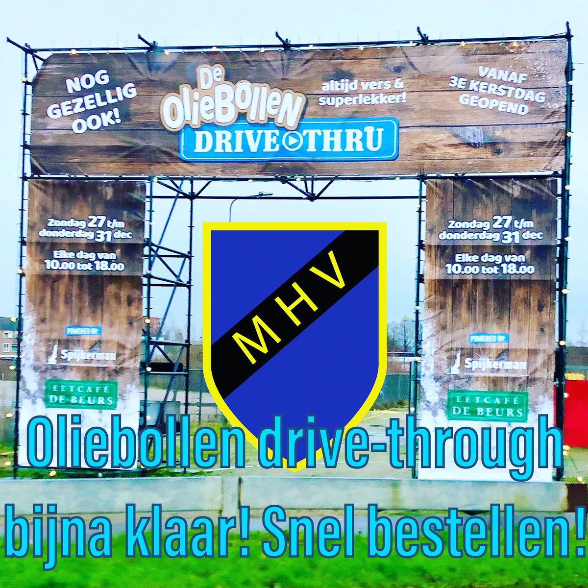 MeppelerHV's tweet photo. Al #oliebollen besteld? Kan nog! De drive-thru is bijna klaar! Bestellen kan hier: https://t.co/xEfwpvMDks
Ism @eetcafedebeurs @n8w8meppel @Spijkermanbv https://t.co/x2Ct4HGGUp
