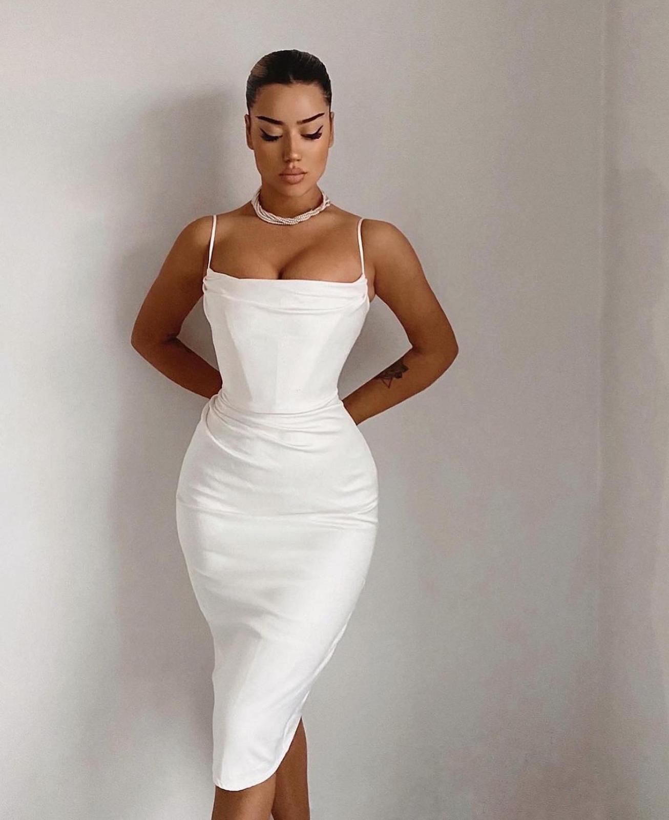 House of top cb satin dress