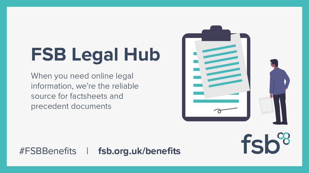 Explore our online legal library – the one-stop-shop for legal factsheets, templates and documents.  Find out more at fsb.org.uk/benefits #fsbbenefits