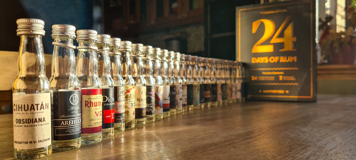 orangeymart46's tweet photo. That's the rum advent calendar finished #24DAYSOFRUM 😉🤪 https://t.co/rqXYWyKxZj