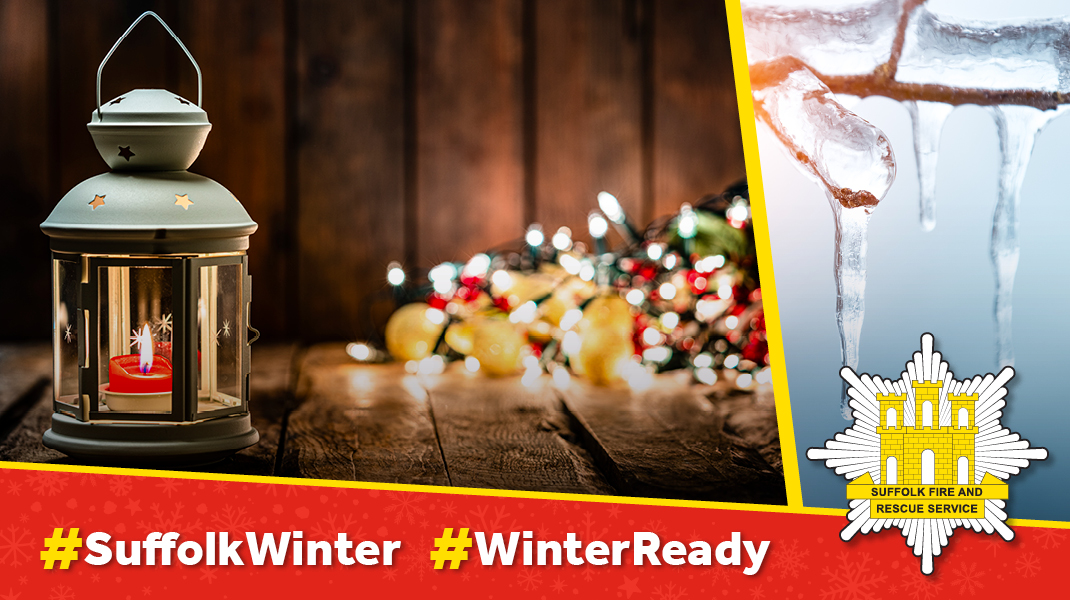SuffolkFire's tweet photo. To help you have the merriest of Christmases 🎄 keep fire safety at the very top of your Christmas list! 😃 Ensure you place candles in suitable holders and away from your decorations, like tinsel, which can burn easily! 🕯️🔥 

#FireSafeChristmas #SuffolkWinter https://t.co/fGBcyoQ2RN