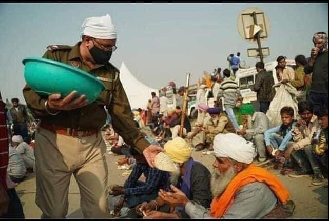 Both pillars“Jai Jawan and Jai Kisan” of our country are suffering on roads. 
Both are working against each other because of their livelihood obligations but somewhere inside their heart both care about each other and don’t want to harm each other as they come from the samefamily