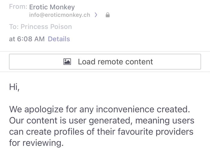 This makes absolutely zero sense. They&rsquo;re really trying to tell Me that someone unrelated to the website