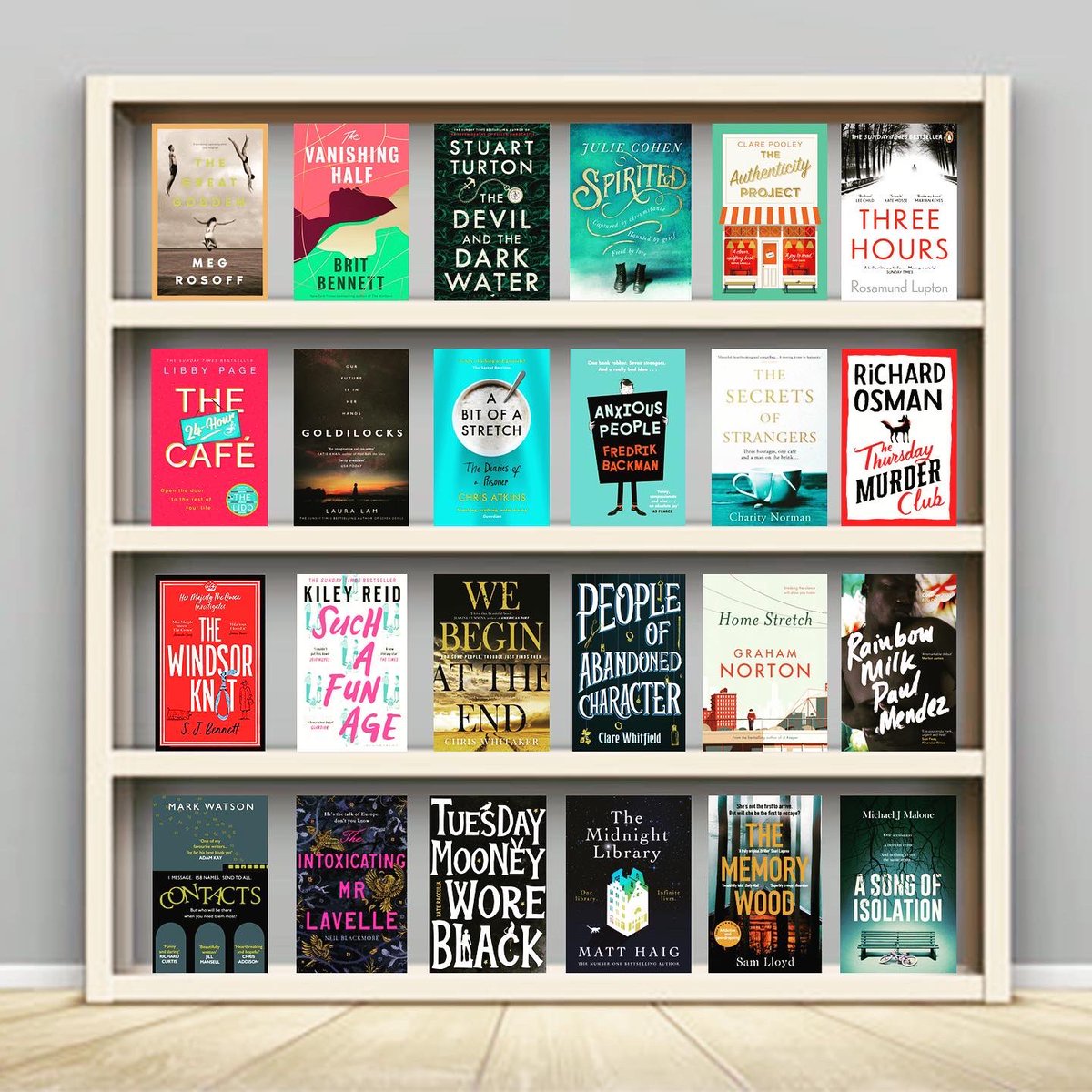 Xmas giveaway? Go on then...

Retweet and follow by 9pm on Monday   28th December, and ONE lucky person will get to pick one of the shelves from the bookcase below. 

That’s SIX books for the price of a Retweet!