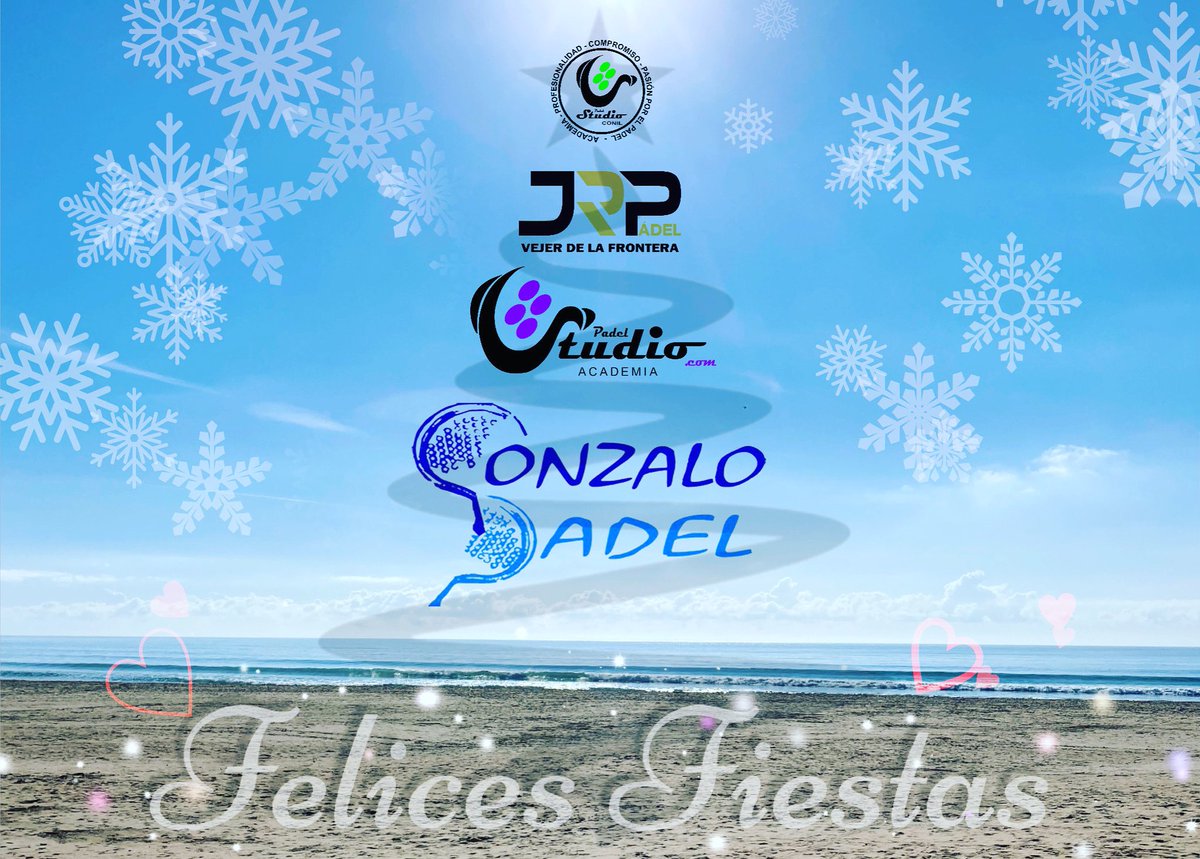 padelstudio's tweet photo. La Familia Gonzalo Padel Studio os desea Felices Fiestas. Play Padel!!!#padel #conil #smile #padelstudio #gonzalopadel #jr.padel @padelstudio @jr.padel @roblespedro https://t.co/hGvd4O2NxT