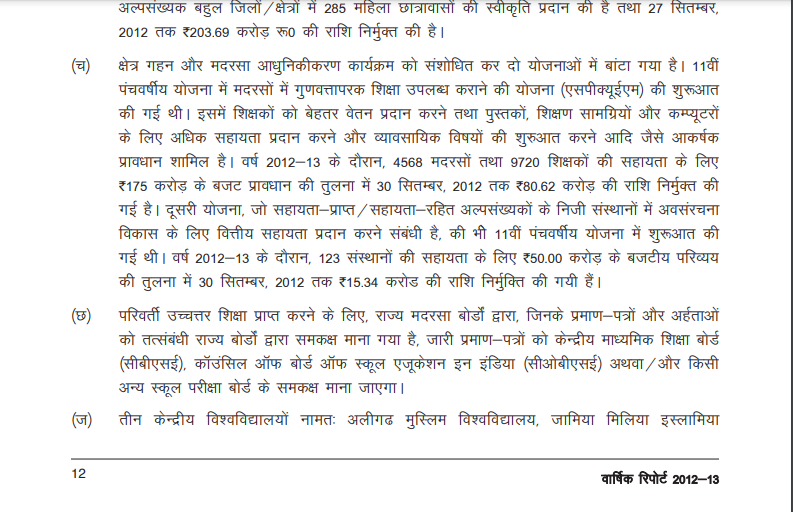 Again picking the 2012-13 MoMA Report proudly proclaiming the "IMPLEMENTED" status of said schemes :)You seriously need to find a better source to claim & consistently prove that the practice has seeped into the current ruling govt while it is just a data collection exercise.