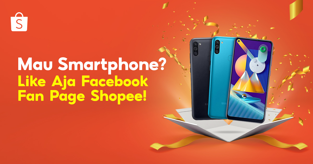 ShopeeID's tweet photo. Sobat Shopee! Mau dapet SMARTPHONE GRATIS? Cuma dengan Like Facebook Fan Page Shopee Indonesia SEKARANG 👉 https://t.co/L71zYzeJhq &amp; 🎉 Reply "DONE" kalau kamu sudah like ya! 🥰 #ShopeeID https://t.co/QrRQSjcmEM