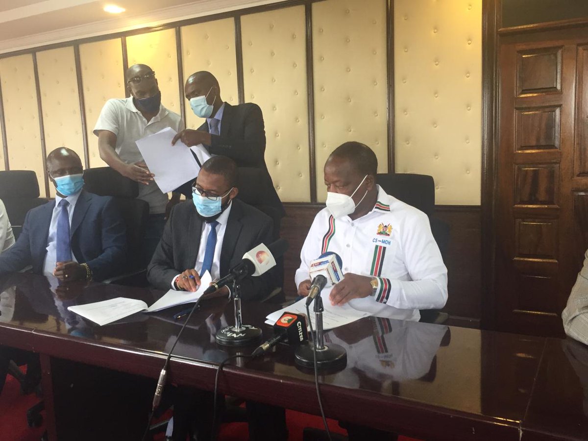 KMPDU CALLS off doctors’ strike after reaching deal with government, Secretary-General Chibanzi Mwachonda says Uhuru intervened.