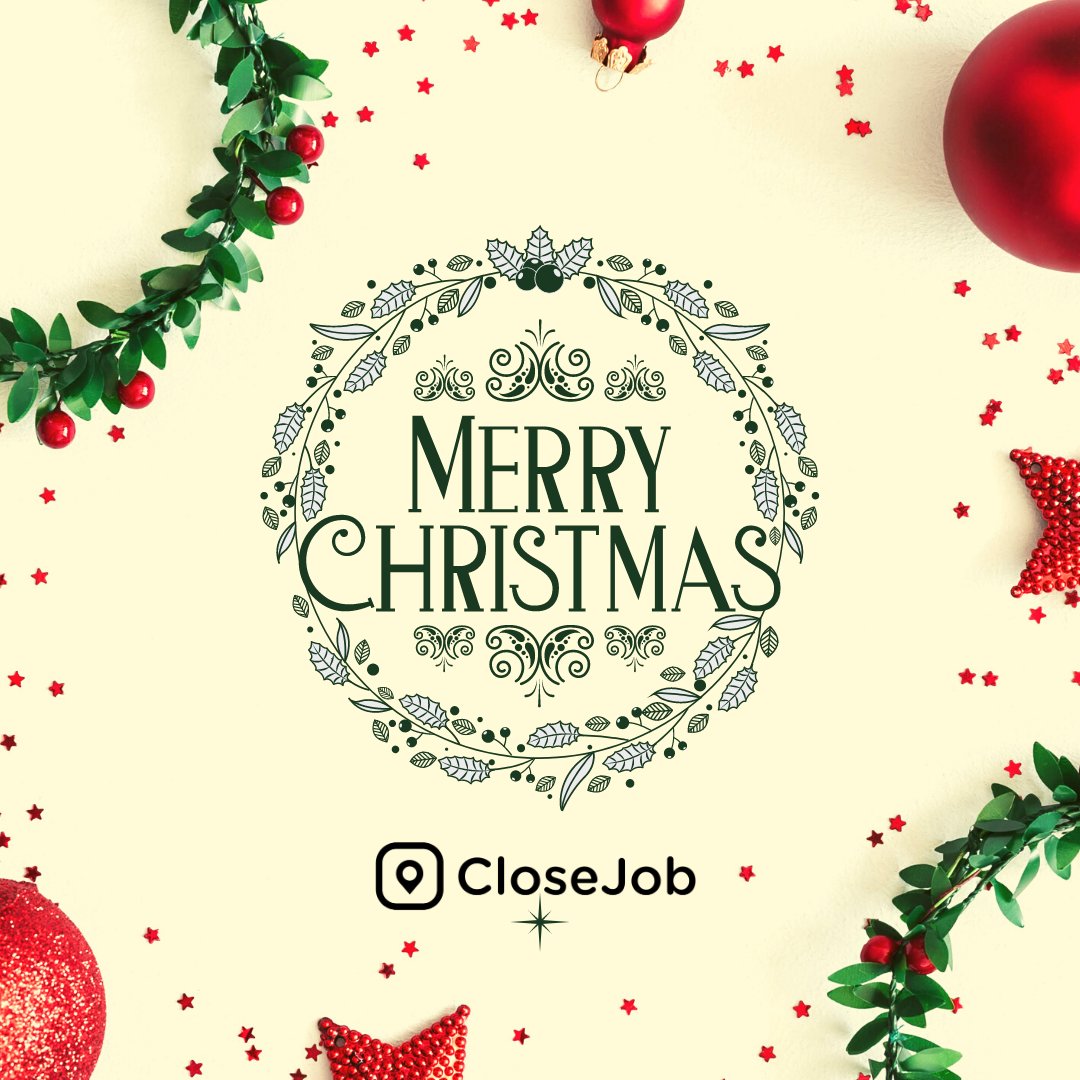 Jobtual's tweet image. ¡Feliz Navidad les deseamos desde Closejob!

A mantener los cuidados correspondientes en estas fiestas para seguir juntos el próximo año.

#hhrr #recursoshumanos #hr #covid19 #closejob #getajob #teamwork #worksmart #workhard #hustle #WFH #covid19 #pandemia #rrhh #trabajo #hr #rec