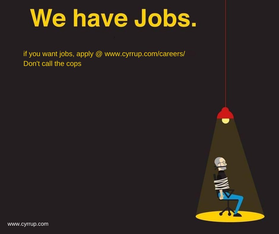 cyrrup_iot's tweet image. Greetings from #Cyrrup Solutions Pvt Ltd. We&apos;re #Hiring for the role 👨‍💻: 

Title: Android Developer 

Open Positions: 1
Location: Hyderabad, India.
Experience: More than 6 months
Annual Salary: 2.5L - 3L CTC 

Apply Here: cyrrup.com/careers/

#Jobs #Resume #Android #Developer