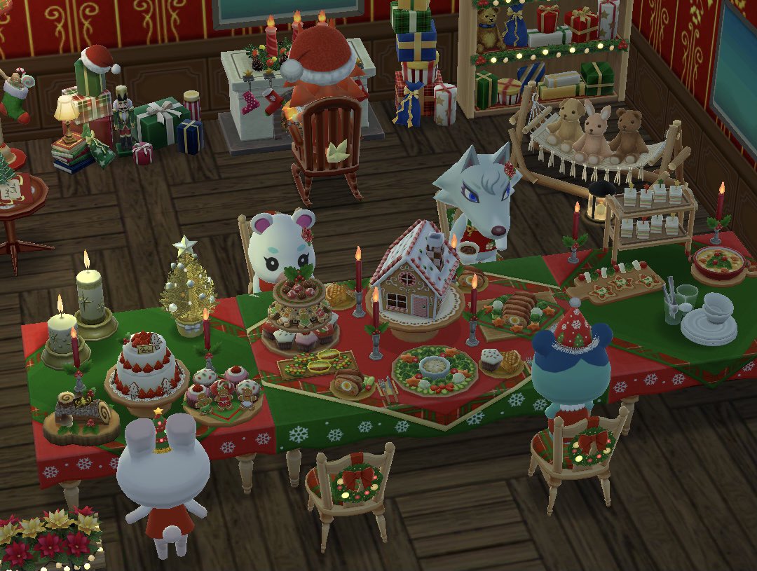 ポケ森 ミニハニワあつめ クリスマスホームパーティー の家具を使ったレイアウトまとめ レイアウト まとめ ポケ森攻略まとめブログ