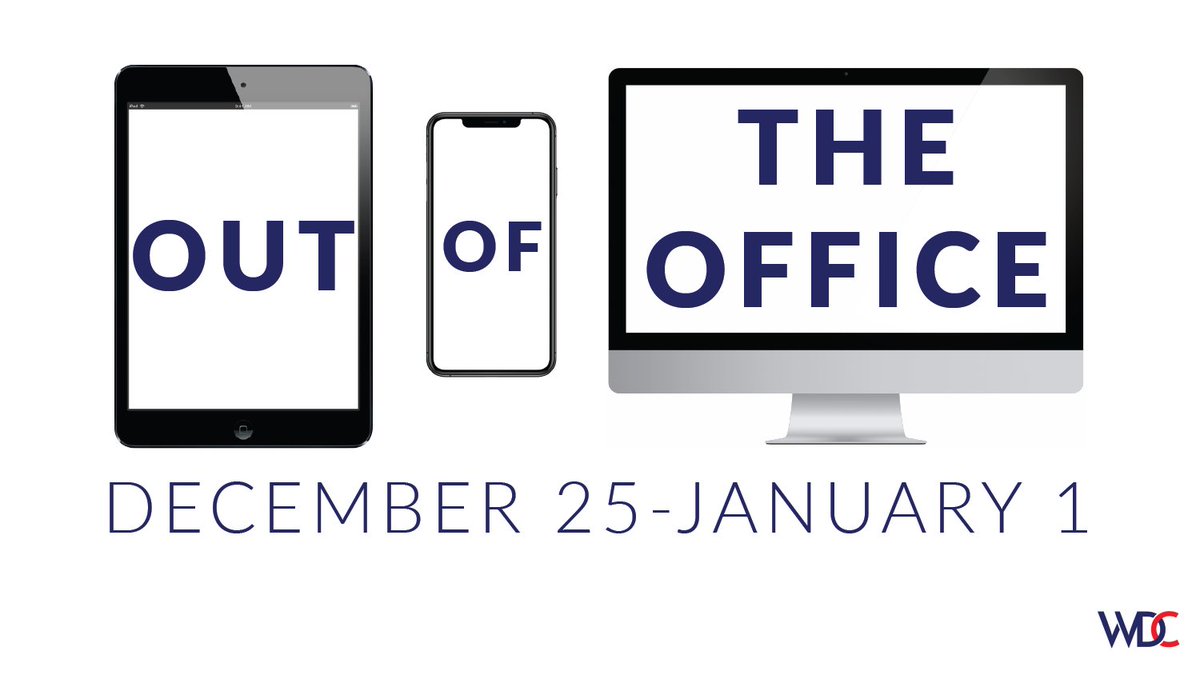 WeDoContracts's tweet photo. We will be out of the office until January 2nd, Happy Holidays!
.
.
.
.
#happyholidays #outoftheoffice #wedocontracts #govsuccess #business #smallbusiness #governmentcontracts #govcon https://t.co/4XcDWf2W3J