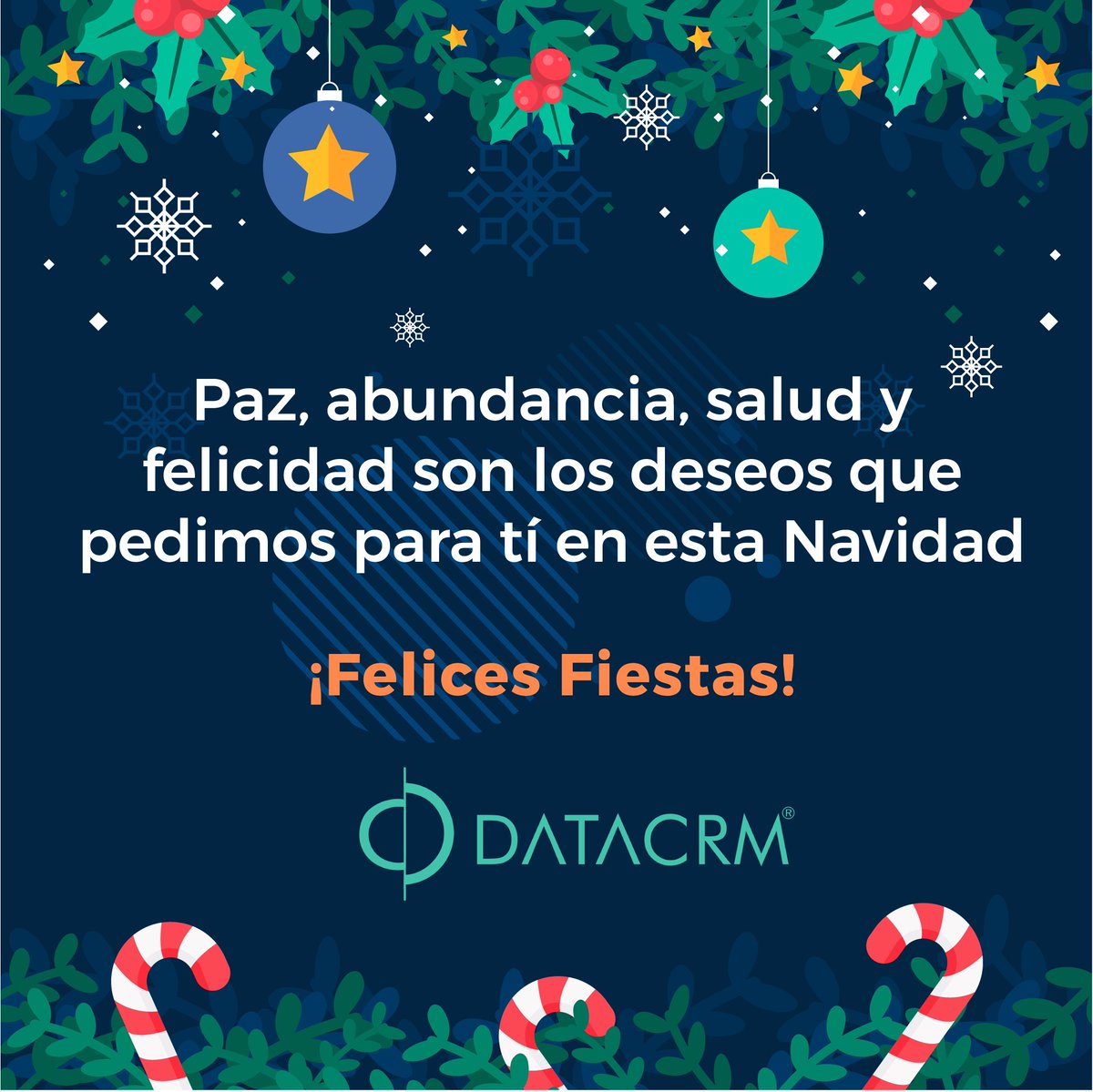 DataCRM's tweet photo. 🎅🏻 Recuerda que la navidad es un momento especial para mirar el arduo camino recorrido, replantearse metas y emprender nuevos objetivos. Que esta navidad sea de alegría y provecho al lado de tus seres queridos.

🎄¡FELIZ NAVIDAD TE DESEA DATACRM! https://t.co/vzVNaVxFZL