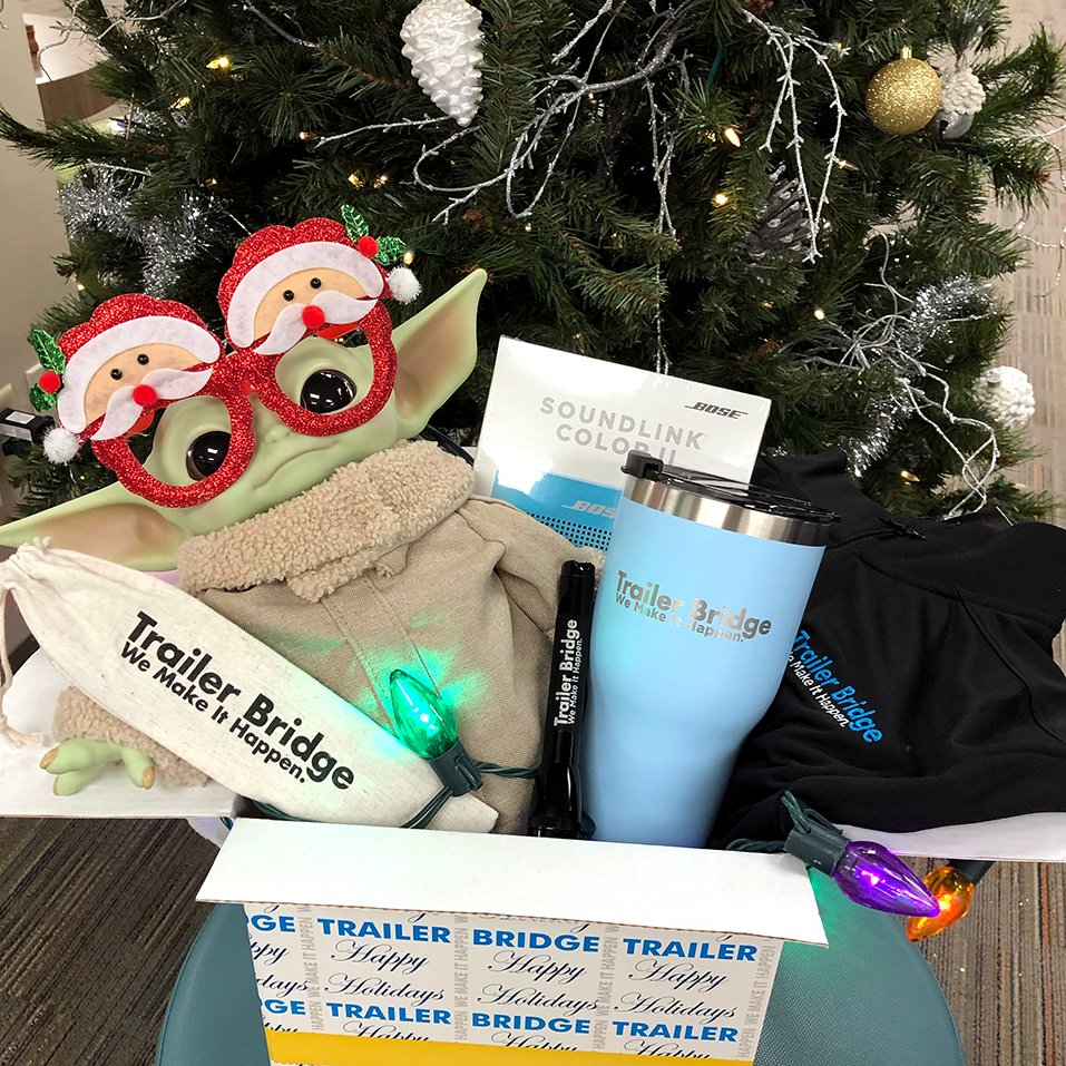 TrailerBridge's tweet photo. This is the Trailer Bridge way, baby Yoda ... We are #TBNation. We care about each other. We care about our customers AND their cargo. We help families around the world by delivering the goods they need to heal, learn, grow, innovate and love. 💙 #WeMakeItHappen https://t.co/TxqRwJk92T