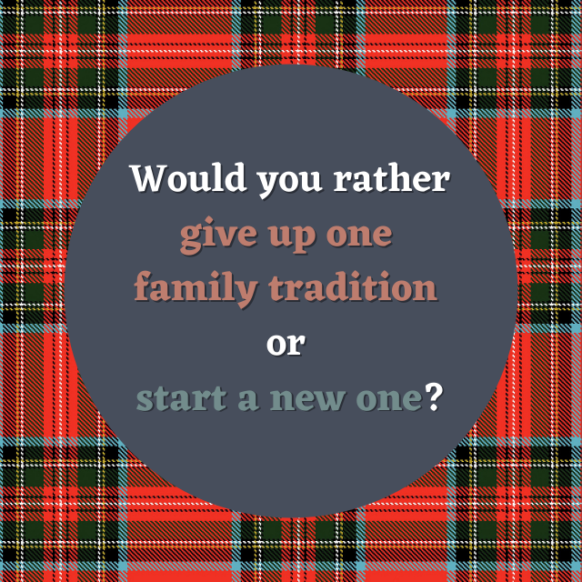 BecomingSpecial's tweet photo. This Christmas would you rather give up one family tradition or start a new one? What would it be?
.
.
.
#thisorthat #wouldyourather #bespthisorthat #becomingspecial #specialneeds https://t.co/l2nGIV7e5Q