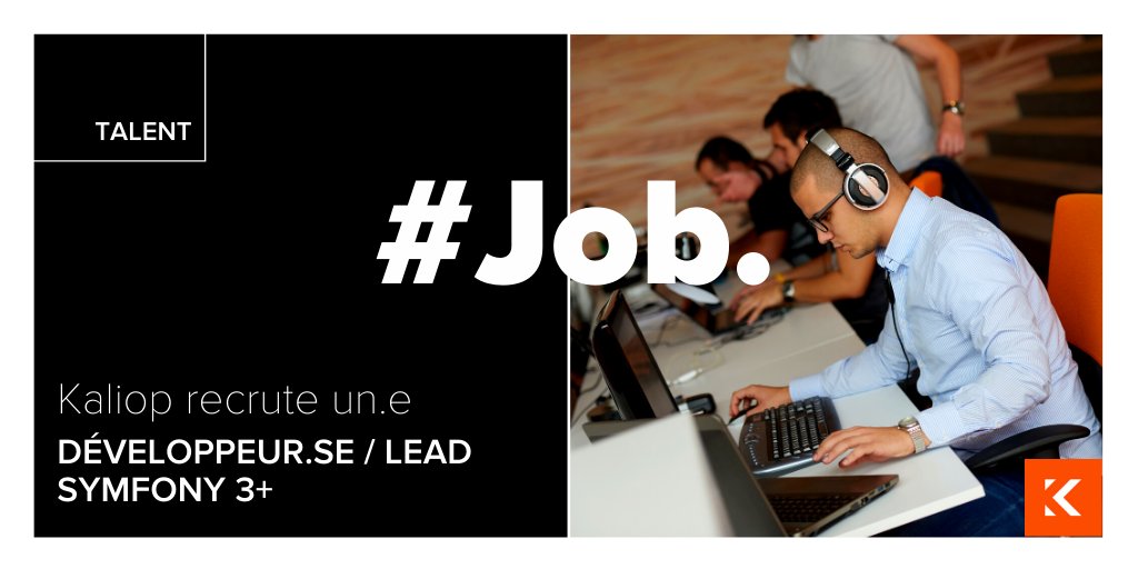 Kaliop's tweet image. #KaliopRecrute
Développeur/se #symfony3+ sur #Montpellier --> hubs.li/H0CY_Tb0
➡️ Conception, migration et déploiement de projets #Symfony en intégration continue. Postulez sur recrutement@kaliop.com
#cicd #dev #jobs