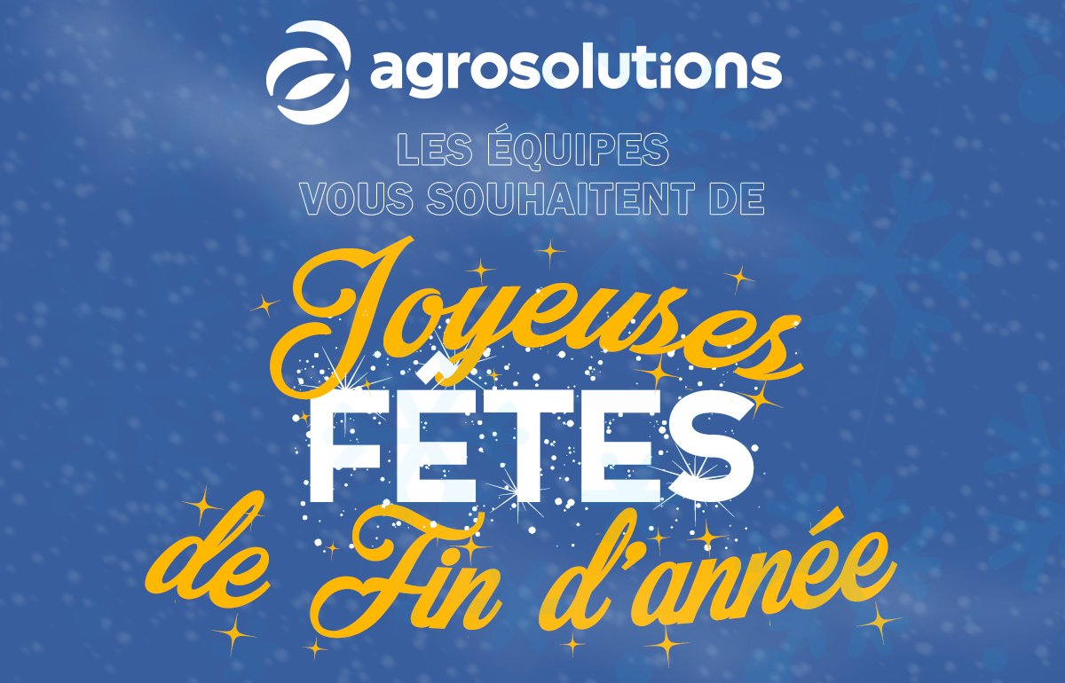 agrosolutions's tweet image. Toutes les équipes #Agrosolutions vous souhaitent de joyeuses fêtes de fin d&apos;année 🍾🎁✨
