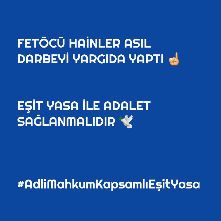 Soru çalan onlar çalınmış sorularla hakim savcı olan onlar ağır cezalarıyla boğuşan bizler
İptal edemiyen sizler çok sevdiniz bu feto cezalarını heralde

Cezaevlerinde KeyfiUygulama
<a href="/AYMBASKANLIGI/">Anayasa Mahkemesi</a> <a href="/InsanHaklariDB/">İnsan Hakları Dairesi Başkanlığı</a> <a href="/RTErdogan/">Recep Tayyip Erdoğan</a> <a href="/abdulhamitgul/">Abdulhamit Gül</a> <a href="/eczozgurozel/">Özgür Özel</a> <a href="/ZeynelEmre/">vtn svr 42</a> <a href="/kilicdarogluk/">Kemal Kılıçdaroğlu</a>