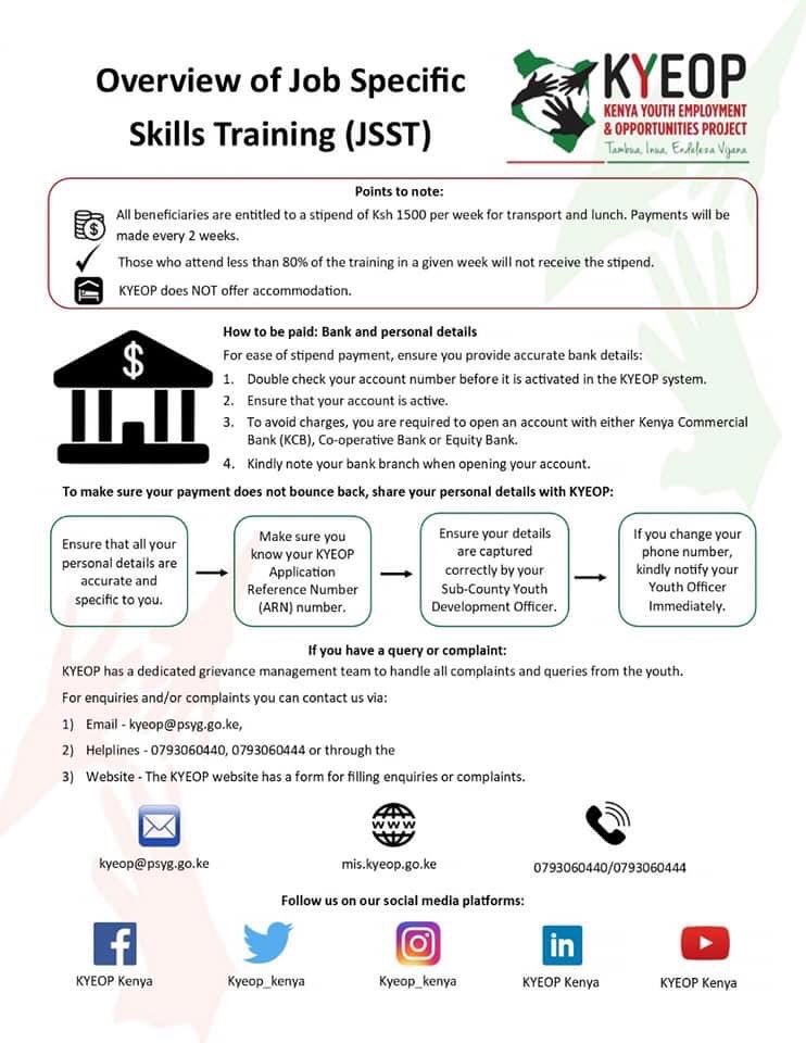 YEMKenya's tweet photo. Kenya Youth Employment & Opportunities Project (@KYEOP_Kenya ) is a transformational project that aims to empower & uplift the well being of the youth in Kenya by equipping them with essential training, internship & business grant opportunities
#YouthProgramsKE @KEPSA_KENYA https://t.co/rE95qSLnIq