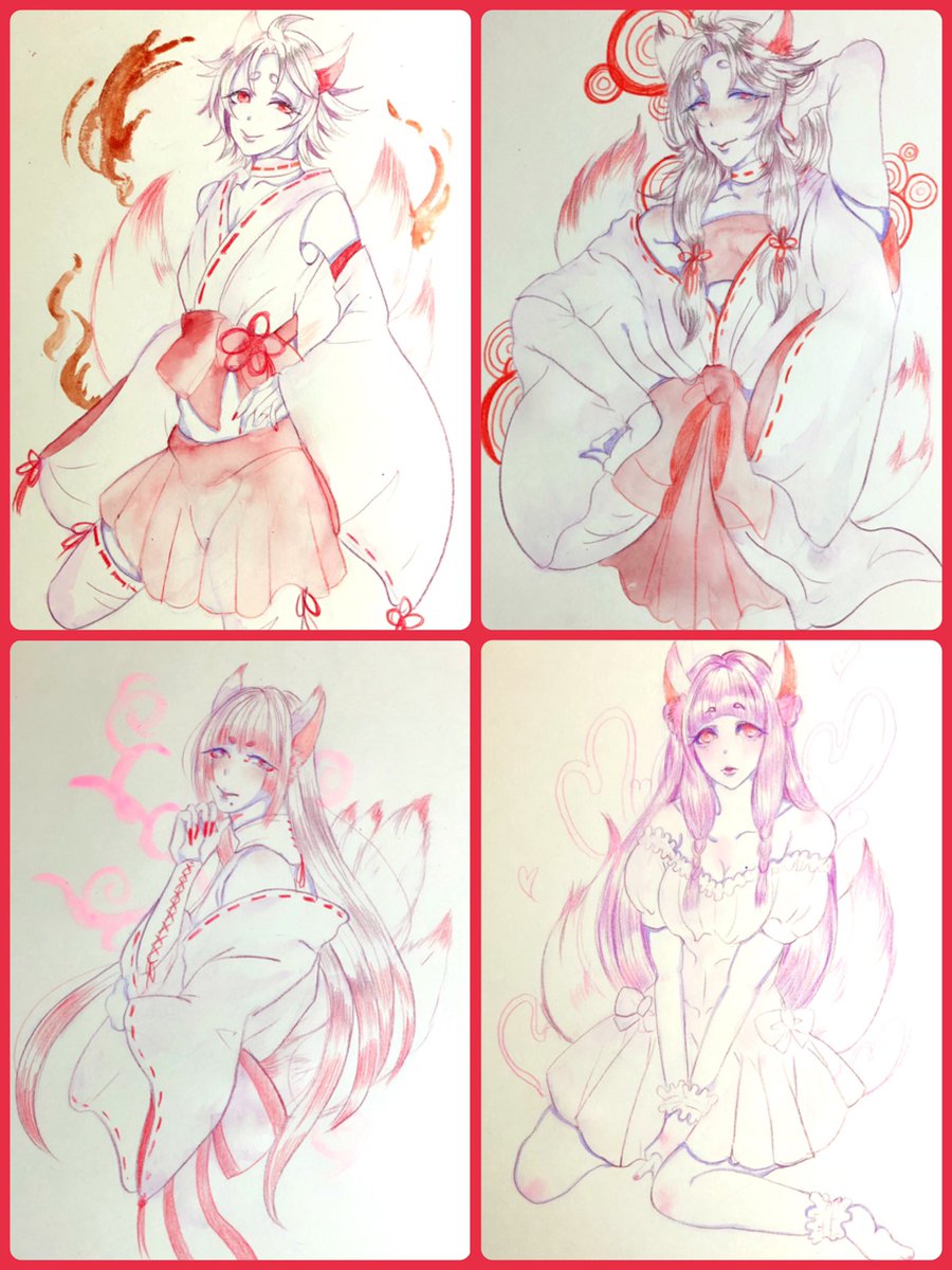 年末は狐ばっか描いてましたな…
まだ熱が冷めないので年明けも狐を描いているでしょう 