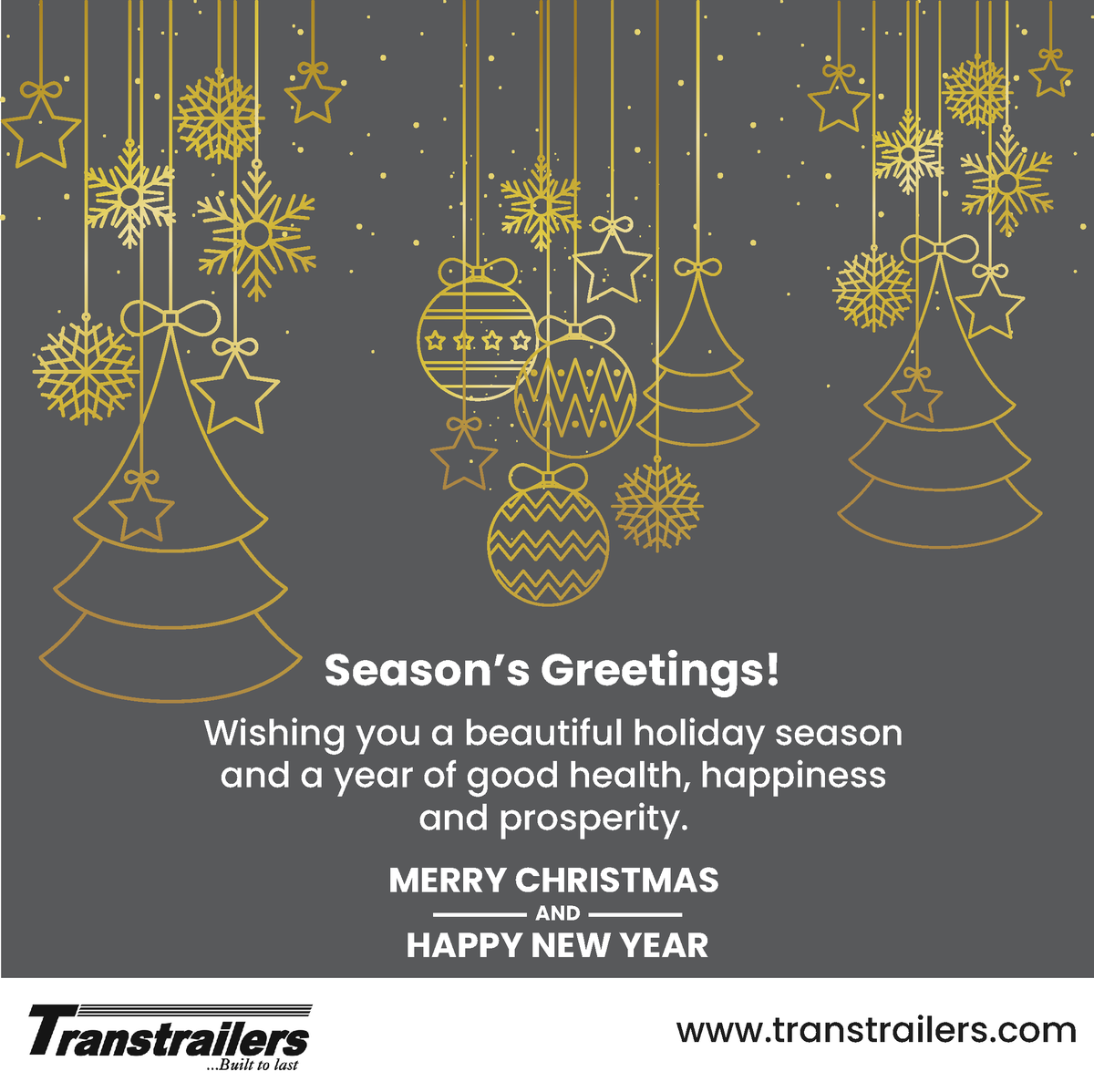 Happy Holidays from us.
#transtrailers
#BuiltToLast
#SeasonsGreetings