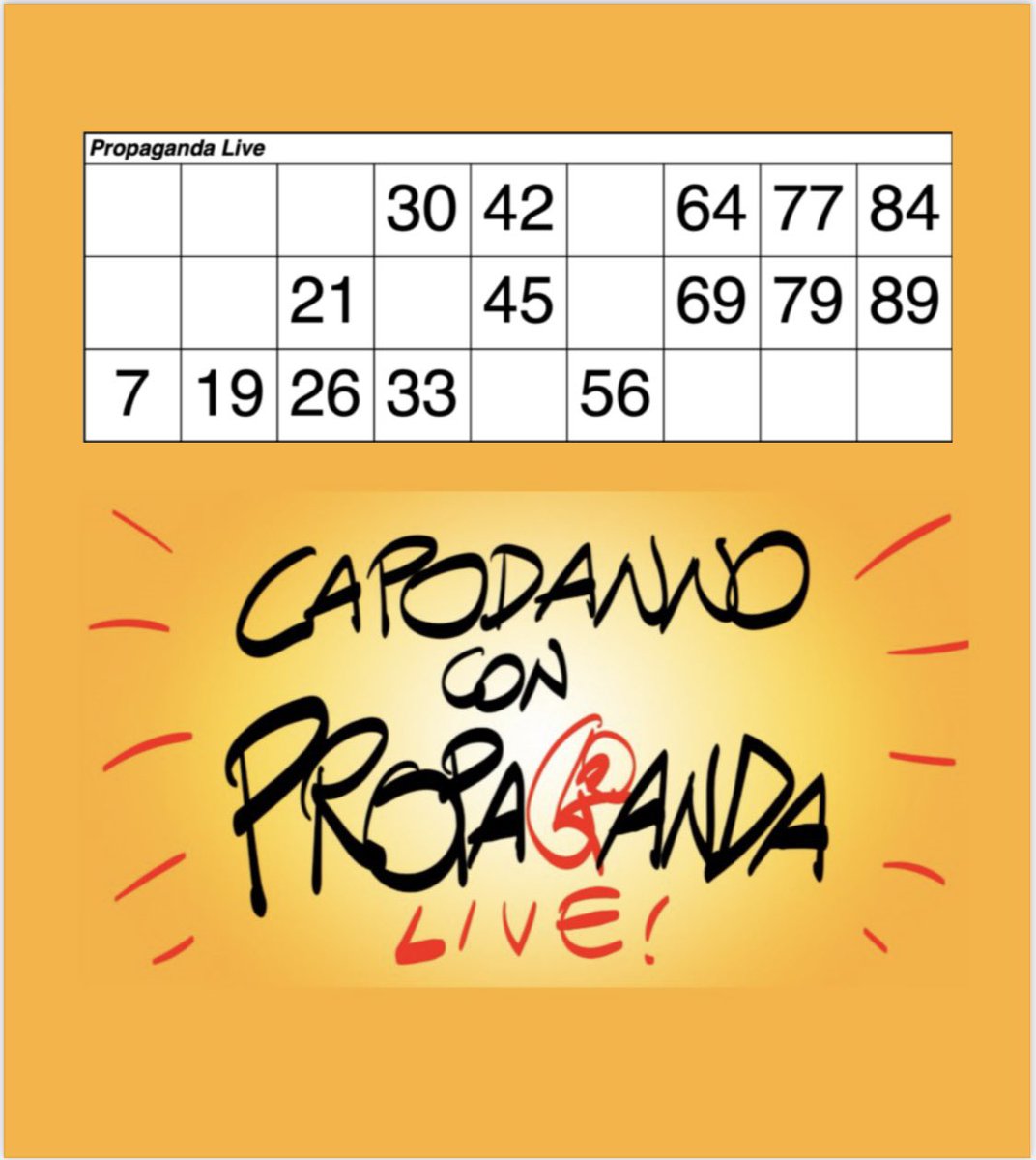 #propagandalive #propagandatombola Il vostro valore non è solo “dare i numeri “